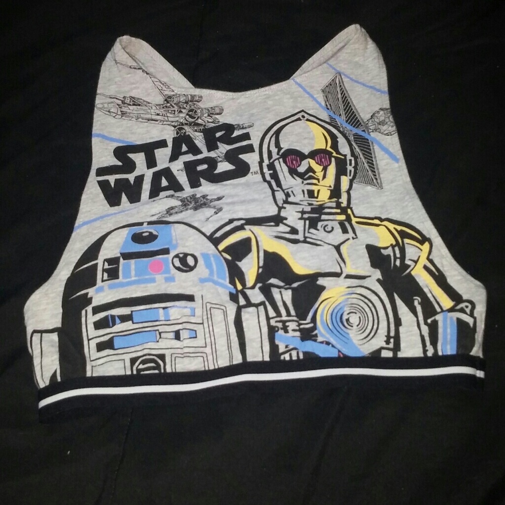 Star wars halter top sports bra